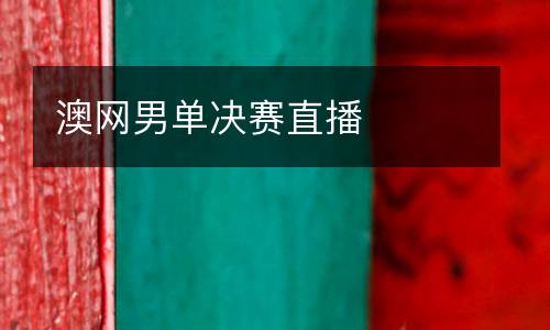 澳網男單決賽直播