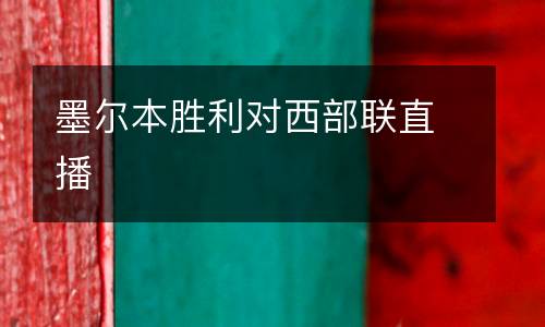 墨爾本勝利對西部聯直播